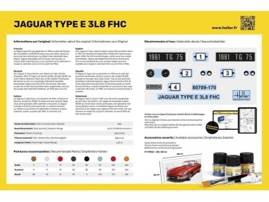 Heller - Jaguar Type E 3L8 FHC dovanų komplektas, 1/24, 56709 1