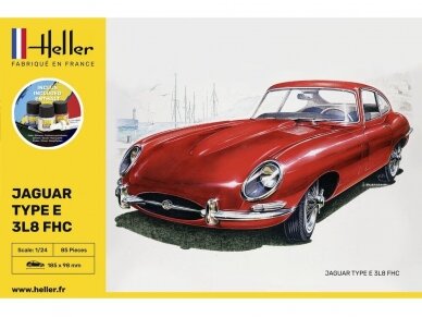 Heller - Jaguar Type E 3L8 FHC dovanų komplektas, 1/24, 56709