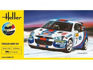Heller - Ford Focus WRC'01 dāvanu komplekts, 1/43, 56196