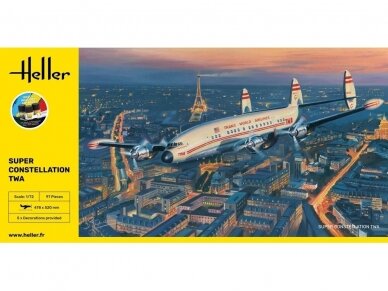 Heller - Lockheed Super Constellation TWA dāvanu komplekts, 1/72, 58391