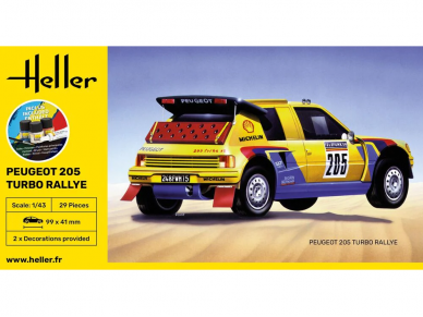 Heller - Peugeot 205 Turbo Rally mudeli komplekt, 1/43, 56189