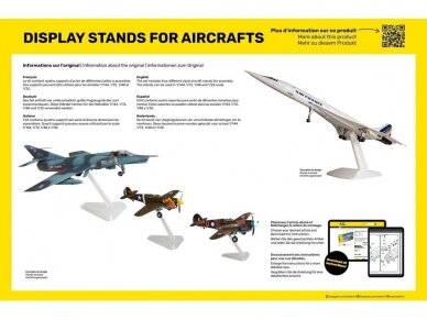 Heller - 12 gab Displeja statīvi lidmašīnām  1/144, 1/72, 1/48, 1/32, 95200 1