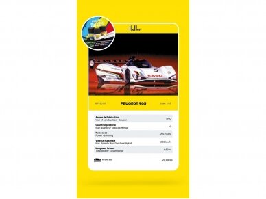 Heller - Peugeot 905 Dovanų komplektas, 1/43, 56110 1 Heller - Peugeot 905 Dovanų komplektas, 1/43, 56110 1