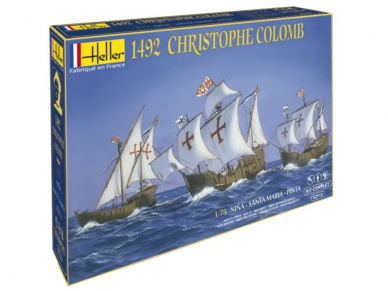 Heller - 1492 Christophe Colomb Nina - Santa Maria - Pinta mudeli komplekt, 1/75, 52910