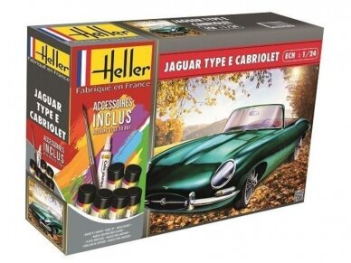Heller - Jaguar Type E 328 OTS Starter Set, 1/24, 56719