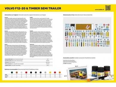 Heller - Volvo F12-20 & Timber Semi Trailer dovanų komplektas, 1/32, 57704 1