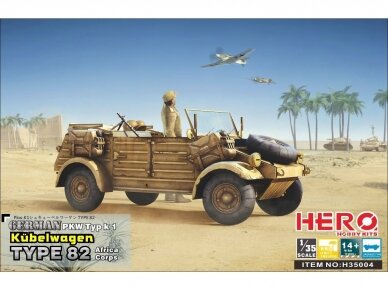 Hero Hobby Kits - German PKW Typ k1 Kübelwagen Type 82 Africa corps, 1/35, H35004
