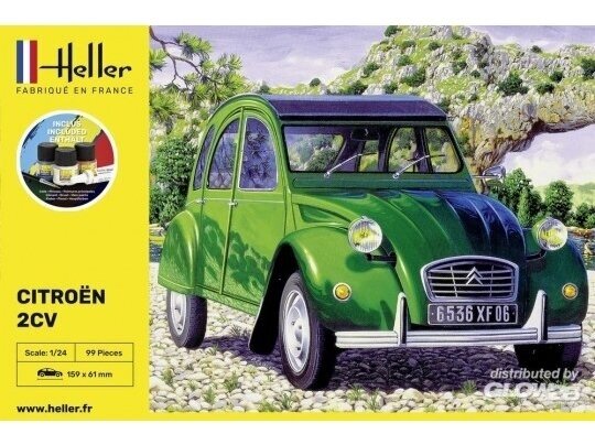 Heller - Citroėn 2 CV - Starter set, 1/24, 56765 Heller - Citroėn 2 CV - Starter set, 1/24, 56765