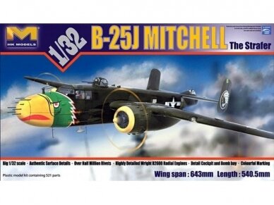 HK Models - B-25J Mitchell The Strafer, 1/32, 01E02