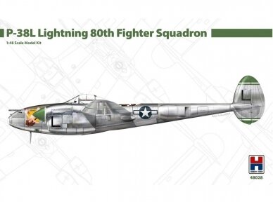 Hobby 2000 - Lockheed P-38L Ligthning 80th Fighter Squadron, 1/48, 48028