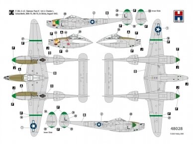 Hobby 2000 - Lockheed P-38L Ligthning 80th Fighter Squadron, 1/48, 48028 2