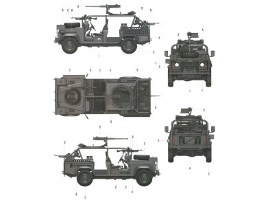 Hobbyboss - (Ranger Special Operations Vehicle) RSOV w/MG, 1/35, 82450 6