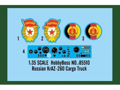Hobbyboss - Russian KrAZ-260 Cargo Truck, 1/35, 85510 16