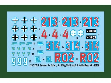 Hobbyboss - German Pz.Kpfw. / Pz.BfWg 38(t) Ausf. B, 1/35, 80138 1