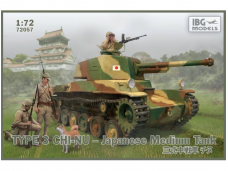 IBG Models - Type 3 Chi-Nu Japanese Medium Tank (+2 figures), 1/72, 72057