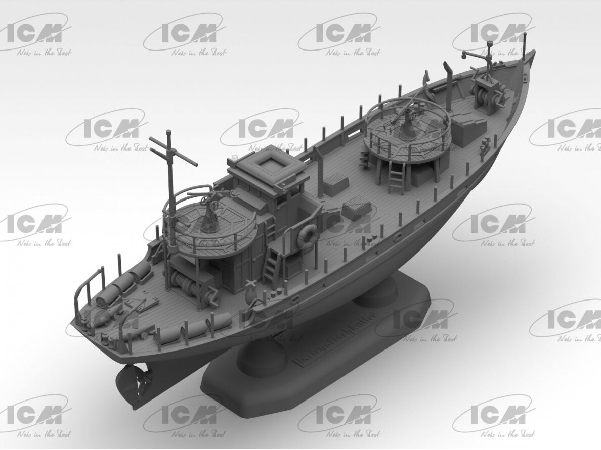 ICM - KFK Kriegsfischkutter WWII German multi-purpose boat, 1/44, S012 4 ICM - KFK Kriegsfischkutter WWII German multi-purpose boat, 1/44, S012 4