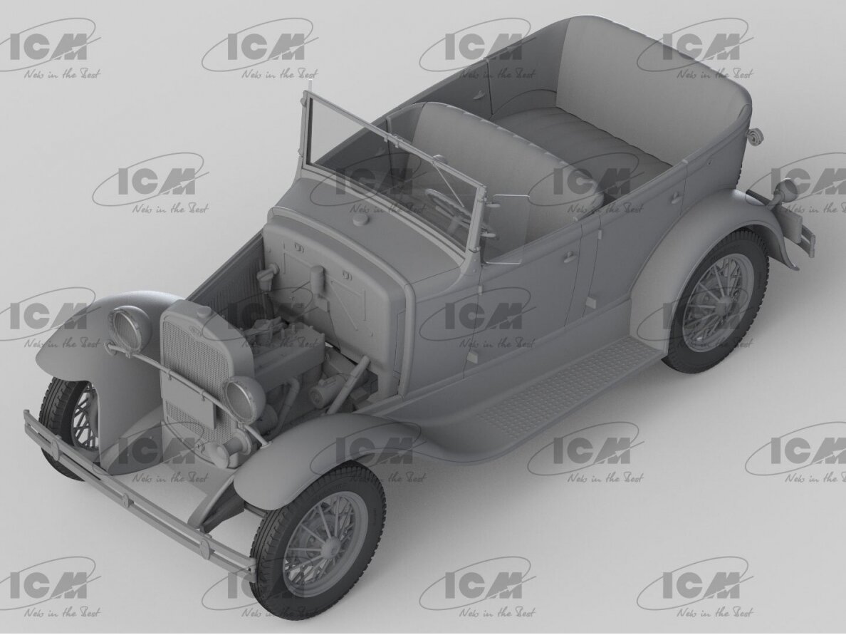 ICM - Ford Model A Standard Phaeton Soft Top (1930s) American Passenger Car, 1/24, 24050 4 ICM - Ford Model A Standard Phaeton Soft Top (1930s) American Passenger Car, 1/24, 24050 4