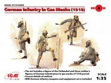 ICM - German Infantry in Gas Masks (1918), 1/35, 35695