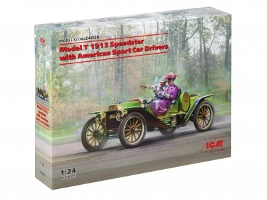 ICM - Model T 1913 Speedster with American Sport Car Drivers, 1/24, 24026