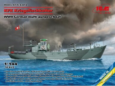 ICM - KFK Kriegsfischkutter WWII German multi-purpose boat, 1/44, S012 ICM - KFK Kriegsfischkutter WWII German multi-purpose boat, 1/44, S012