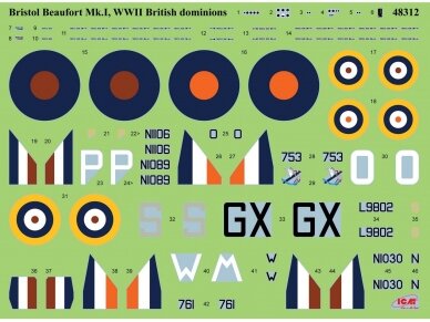 ICM - Bristol Beaufort Mk.I WWII British dominions Air Force, 1/48, 48312 9