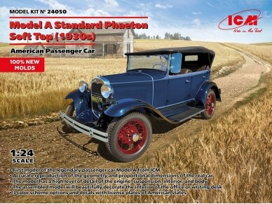 ICM - Ford Model A Standard Phaeton Soft Top (1930s) American Passenger Car, 1/24, 24050 ICM - Ford Model A Standard Phaeton Soft Top (1930s) American Passenger Car, 1/24, 24050
