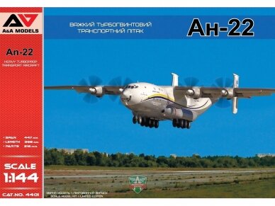 MODELSVIT - An-22 Heavy turboprop transport aircraft, 1/144, 4401