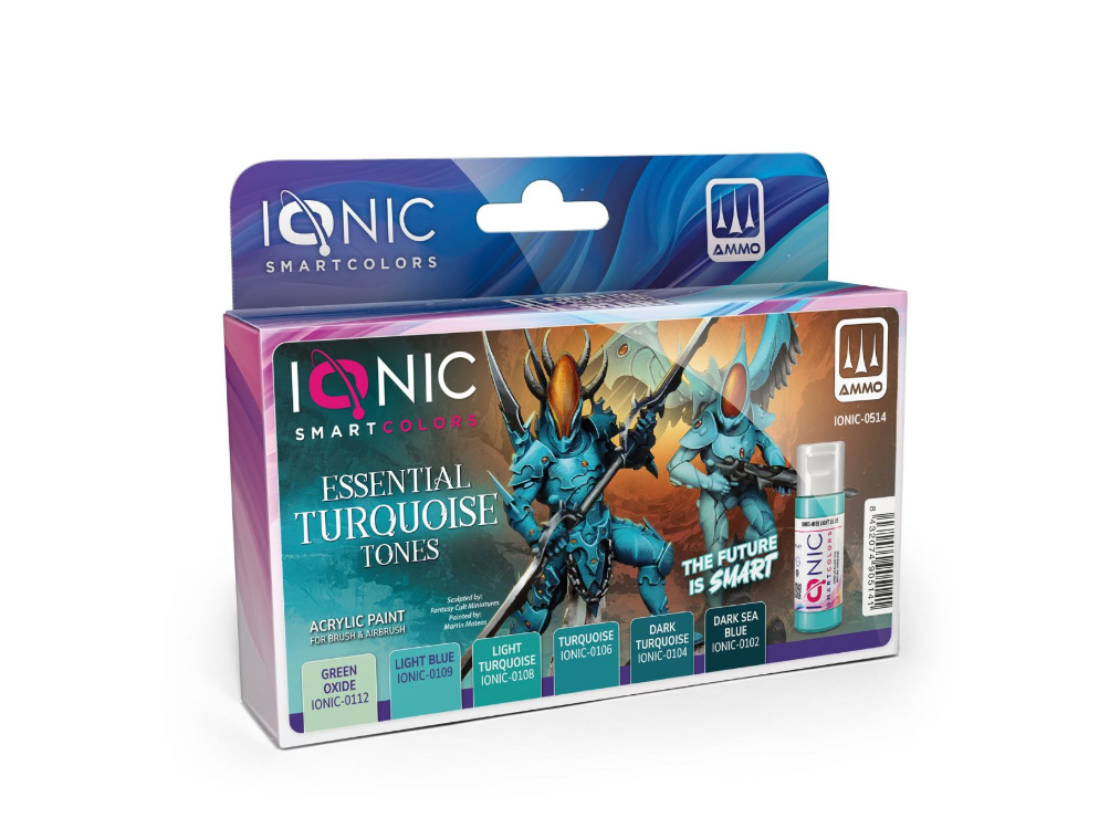 IONIC - Acrylic paint set Essential Turquoise, 0514 IONIC - Acrylic paint set Essential Turquoise, 0514