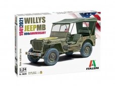 Italeri - Willys Jeep MB 80th Anniversary 1941-2021, 1/24, 3635