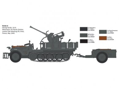 Italeri - SD.KFZ.10/4 with FLAK 30 and crew, 1/35, 6395 12 Italeri - SD.KFZ.10/4 with FLAK 30 and crew, 1/35, 6395 12