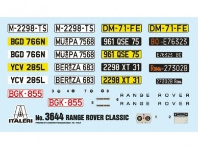 Italeri - RANGE ROVER Classic, 1/24, 3644 7