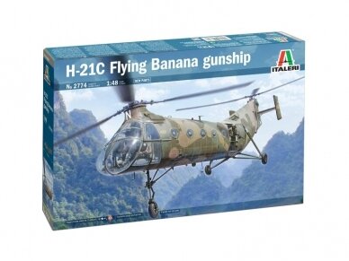 Italeri - H-21C "Flying Banana" Gunship, 1/48, 2774