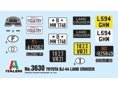 Italeri - Toyota Land Cruiser BJ-44, 1/24, 3630 7