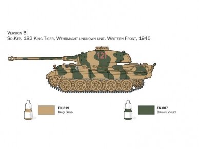 Italeri - Sd. Kfz. 182 King Tiger Model Set, 1/72, 72005 7
