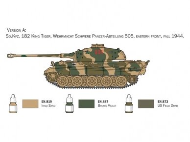 Italeri - Sd. Kfz. 182 King Tiger Model Set, 1/72, 72005 6