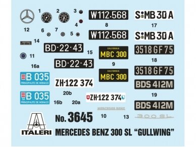 Italeri - Mercedes-Benz 300 SL "Gullwing", 1/24, 3645 9