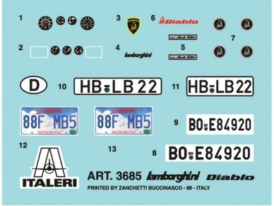 Italeri - Lamborghini Diablo, 1/24, 3685 8