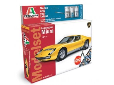 Italeri - Lamborghini Miura mudeli komplekt, 1/24, 72002