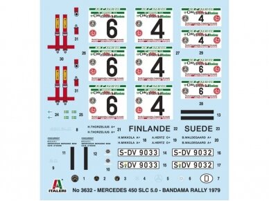 Italeri - Mercedes-Benz 450SLC Rallye Bandama 1979, 1/24, 3632 9