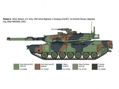 Italeri - M1A1 Abrams, 1/35, 6596 9