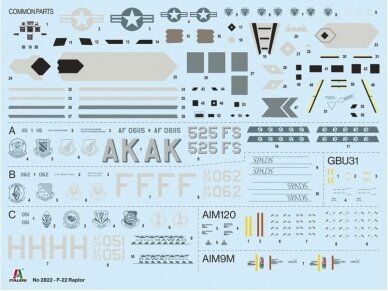 Italeri - F-22 Raptor, 1/48, 2822 6