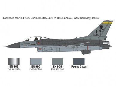 Italeri - F-16 C/D Night Falcon mudeli komplekt, 1/72, 72009 7