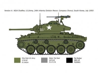 Italeri - M24 Chaffee Korean War, 1/35, 6587 12 Italeri - M24 Chaffee Korean War, 1/35, 6587 12