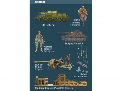 Italeri - Stalingrad Siege 1942 - Tractor Plant Assault Battle Set, 1/72, 6193 40