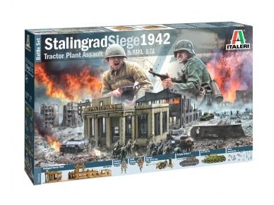 Italeri - Stalingrad Siege 1942 - Tractor Plant Assault Battle Set, 1/72, 6193 Italeri - Stalingrad Siege 1942 - Tractor Plant Assault Battle Set, 1/72, 6193