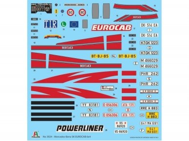 Italeri - Mercedes-Benz SK Eurocab 6×4, 1/24, 3924 13