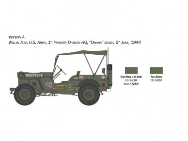 Italeri - Willys Jeep MB 80th Anniversary 1941-2021, 1/24, 3635 7 Italeri - Willys Jeep MB 80th Anniversary 1941-2021, 1/24, 3635 7