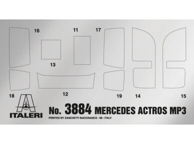 Italeri - Mercedes-Benz Actros MP3 White Liner/Black Liner, 1/24, 3884 2