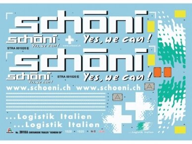 Italeri - Curtainside Trailer "Schoeni.ch", 1/24, 3918 9 Italeri - Curtainside Trailer "Schoeni.ch", 1/24, 3918 9