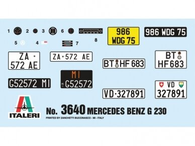 Italeri - Mercedes-Benz G230, 1/24, 3640 6